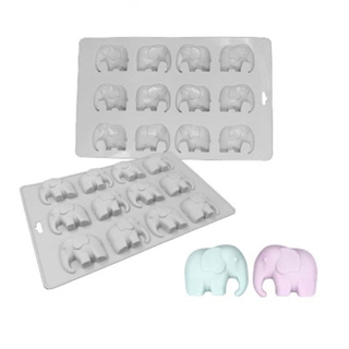 ซิลิโคน ช้าง Elephants Silicone -บล็อคซิลิโคน รูปทรง ช้าง 12 ช่อง