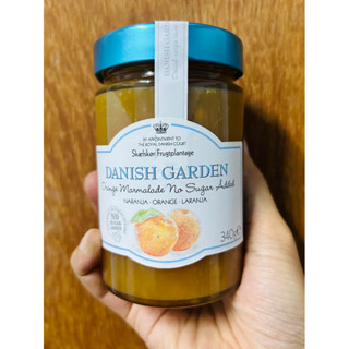 แยมส้ม มาร์มาเลด (สูตรน้ำตาล 0%) เบาหวานทานได้ Danish Garden No sugar Orange Marmalade ขนาด 340 กรัม