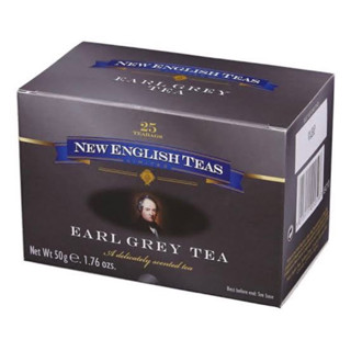 New English tea Earl grey tea 25bags 50g.ใบชาเอิร์ลเกรย์ 25ซอง (ตกซองละ11.8฿)นำเข้าจากอินเดีย🇮🇳 แท้100%