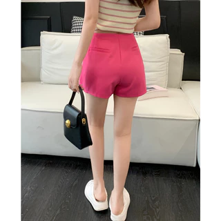 Cicishop(2301)กระโปรงกางเกงขาสั้น ดีเทลกระเป๋าหลัง มีซิปด้านข้าง ทรงสวยมาก สีสันน่ารัก