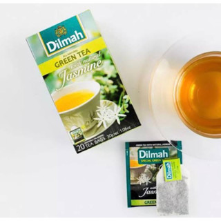 Dilmah green tea jasmine 30g.x20ซอง ชาเขียวผงดิลมากลิ่นมะลิ นำเข้าจากศรีลังกา 🇱🇰