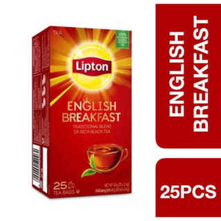 Lipton English breakfast 25tea bag 60g.ลิปตัน อิงลิชเบรคฟาส นำเข้าจากอินโดนีเซีย🇮🇩