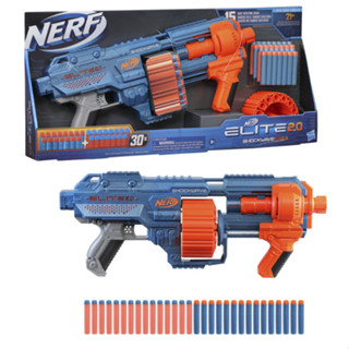 Nerf Elite 2.0 Shockwave RD-15 Blaster, 30 Nerf Darts, 15-Dart Rotating Drum, Customizing Capabilities ปืนเนิร์ฟ ของแท้