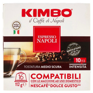 Kimbo espresso napoli 16capsules 112g. คิมโบ นาโปลี กาแฟแท้คั่วบดในแคปซูลนำเข้าจากอิตาลี🇮🇹