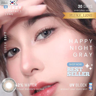 คอนแทคเลนส์ 💎รุ่น Happy Night 💎 (ขนาดกลาง) รุ่นตาเซ็กซี่ ตาคม Luxzylens ใส่สบาย Made in Korea 🇰🇷 luxzy lens ve