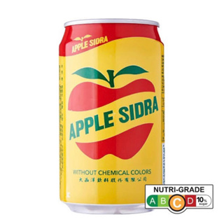 Apple sidra 330ml. apple carbonated drink เครื่องดื่มน้ำรสแอปเปิ้ล อัดแก๊ส นำเข้าจากไต้หวัน🇹🇼