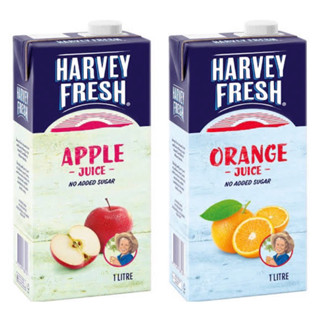 Harvey fresh juice 1000ml. น้ำผลไม้นำเข้าจากออสเตรเลีย🇦🇺 (น้ำแอปเปิ้ล/น้ำส้ม)