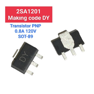 (5ตัว) 2SA1201 , DY , TRANSISTOR PNP 0.8A 120V SOT-89 (รหัสสินค้า M03303)