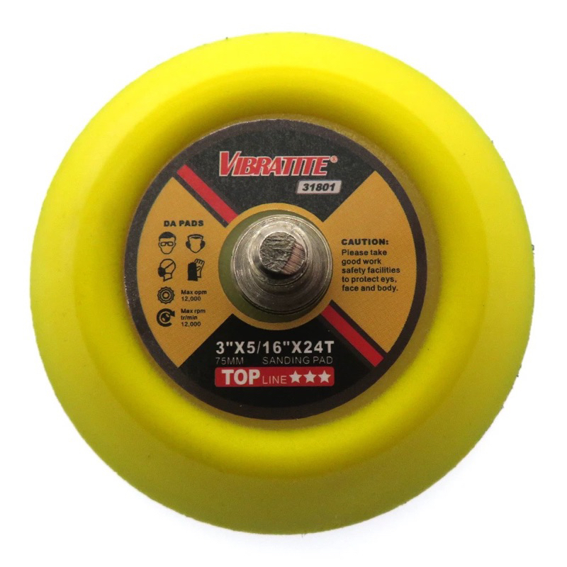 แป้นขัดสีรถยนต์ แป้นสำหรับเครื่องขัด DA ขนาด 3 นิ้ว M8