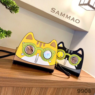 SAMMAO✨ทรงสะพายข้าง กระเป๋า น้องเเมว👓สดใส รับซัมเมอร์ 👓✨พร้อมส่ง✨