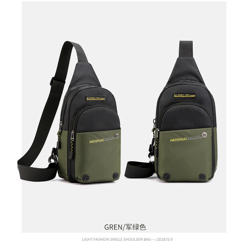 MMGA6803 เจ๋งมาก 💛 COD 🚚💨กระเป๋าสะพายข้างลำลองผู้ชาย crossbody bag ความจุขนาดใหญ่ สไตล์สตรีทเกาหลีทํางาน