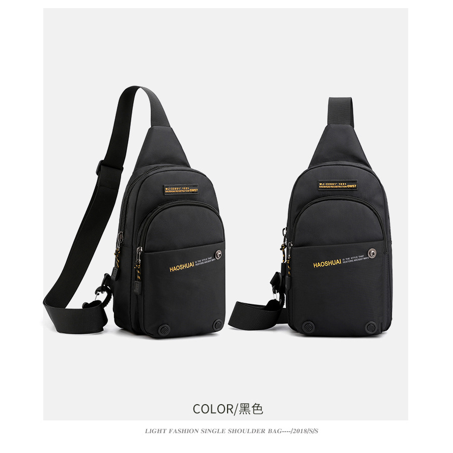 MMGA6803 เจ๋งมาก 💛 COD 🚚💨กระเป๋าสะพายข้างลำลองผู้ชาย crossbody bag ความจุขนาดใหญ่ สไตล์สตรีทเกาหลีทํางาน