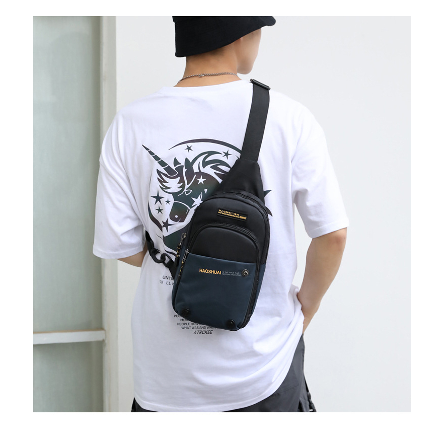 MMGA6803 เจ๋งมาก 💛 COD 🚚💨กระเป๋าสะพายข้างลำลองผู้ชาย crossbody bag ความจุขนาดใหญ่ สไตล์สตรีทเกาหลีทํางาน