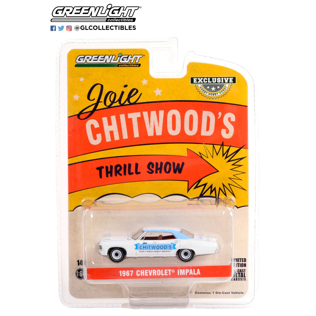 Greenlight 1/64 Exclusive Joie Chitwood's Thrill Show 1966 Chevrolet Corvette 30357