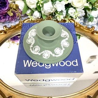 Wedgwood Jasperware Sage Green Candle Stick เชิงเทียน