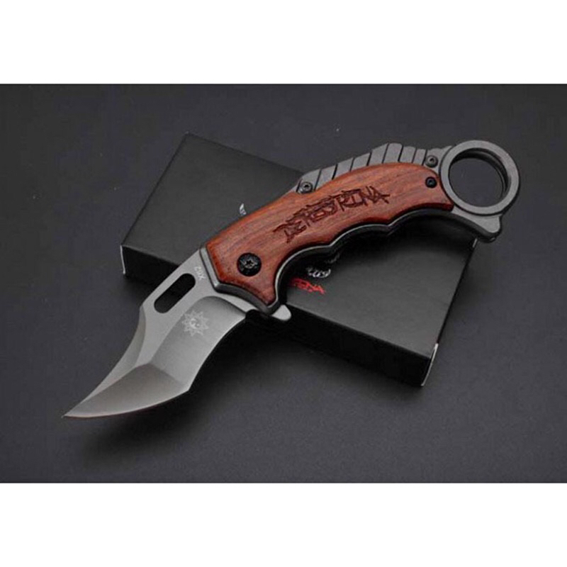 🦑 Derespina Karambit Folding Hunting Knife no.X62