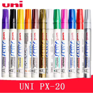 (USP)💯แท้พร้อมส่ง💯(กล่อง12แท่ง) UNI PAINT MARKER PX-20 ปากกาเพ้นท์ แท่งใหญ่ ยูนิเพ้นท์ มาร์คเกอร์ ปากกาเพนท์ ปากกาน้ำมัน