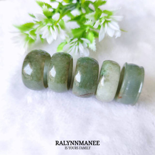 แหวนหยกพม่าแท้ ( Jadeite type A ) ไซส์ 63