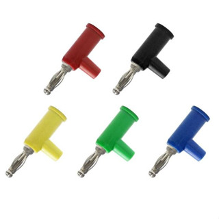 Banana Connector Plug 4mm.Cross-Shaped Copper สีดำ/แดง Gun Type 4 mm ปลั๊กบานานา