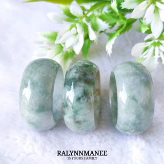 แหวนหยกพม่าแท้ ( Jadeite type A ) ไซส์ 67