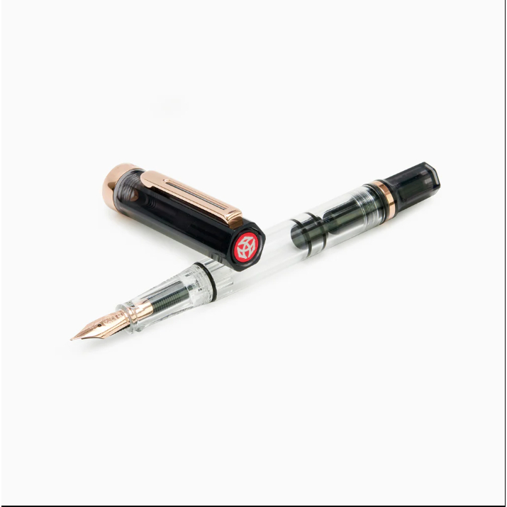 TWSBI ECO SMOKE ROSEGOLD Fountain Pen ปากกาหมึกซึม TWSBI รุ่น ECO สีเทาเข้ม-โรสโกลด์