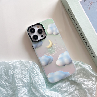 🚗สินค้ามาใหม🚗เคส 14 Pro Max 13 12 11 เคสไอโฟน iPhone 11 casetify เมฆ การต่อต้าน พกง่ายๆ การป้องกันการตก Soft Case