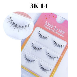 blink by bkk ขนตาปลอม แพ็ค 3 คู่ 14 แกนเอ็นใส Little Devil Eyelashesขนตาปลอม