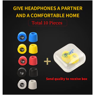 T400 จุกโฟม QKZ ใส่สบาย ไม่เจ็บหู Earphone Memory Foam ป้องกันเสียงรบกวนภายนอก พร้อมกล่อง