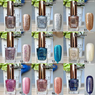 สีทาเล็บกากเพชรไม่ต้องอบ B.Garden กิตเตอร์กากเพชรแน่น 🚀พร้อมส่ง 🚀สีกากเพชรแน่น ยาทาเล็บกากเพชรกึ่งเจลไม่ต้องอบ