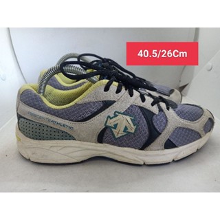 Descente Size 40.5 ยาว 26 รองเท้ามือสอง ผู้หญิง ผู้ชาย ผ้าใบ แฟชั่น ทำงาน ลำลอง เดิน  เที่ยว วิ่ง ออกกำลังกาย