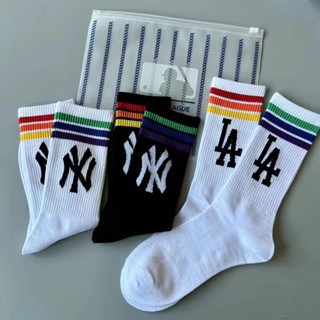 พร้อมส่ง  ถุงเท้า MLB 🌈 NEWYORK LA