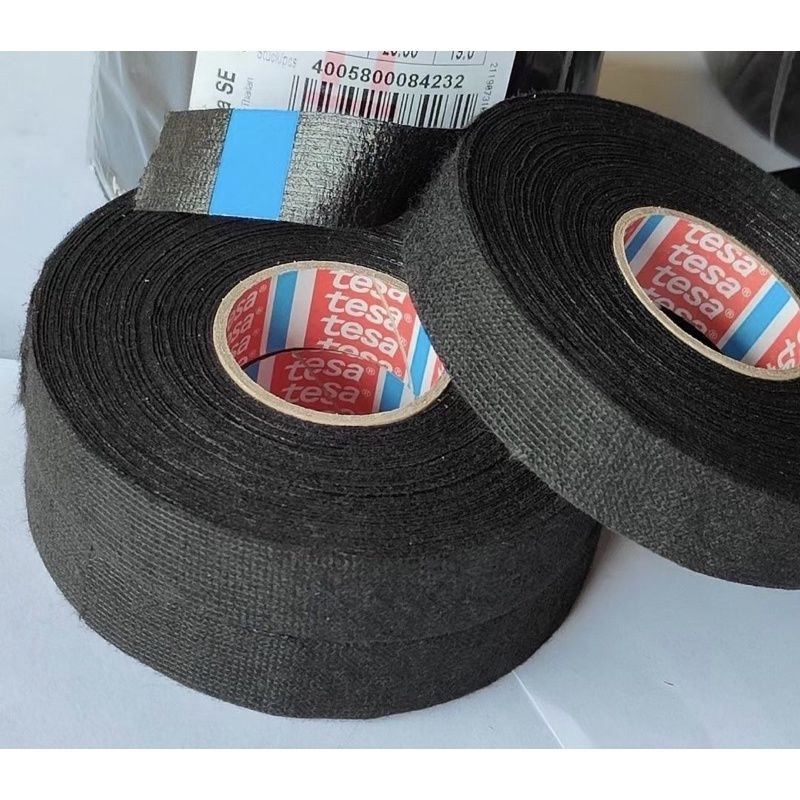 ￼เทปผ้าพันสายไฟรถยนต์คุณภาพสูงtesa รุ่น51618 ใช้สำหรับห้องโดยสาร กว้าง19mm. ยาว15เมตร
