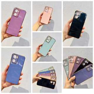 เคส TPU สีพาสเทลขอบทอง สำหรับรุ่น i6 i7 i8 ise i6+ i7+ i8+ i11 i13 i13peomax i14 i14pro i14promax