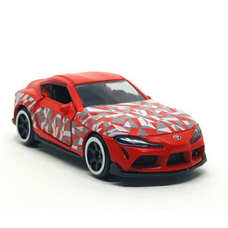 Majorette Toyota GR Supra - Camouflage Matte Red ล้อ 6SBWL Scale 1/56 (8cm) ไม่มี package