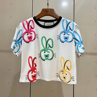 เสื้อแขนสั้น กุชชี่ BUNNY COLLECTION T-SHIRT M-L