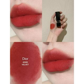 Beauty-Siam แท้ทั้งร้าน !! แบ่งขายลิปสติก DIOR MATTE สี 999 ขนาด 0.5 กรัม พร้อมแปรงทาลิป