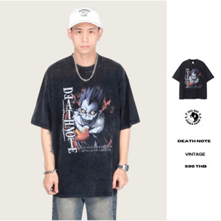 THEBOY-DEATH NOTE ANIME VINTAGE เสื้อยืดวินเทจอนิเมะ