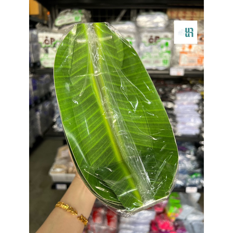 🍃🌱กระทงกระดาษ ลายใบตอง ขนาด 7 นิ้ว/ 8 นิ้ว แพ็ค/50ใบ