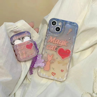 💜ส่งของขวัญ💜เคสไอโฟน 14 Pro Max 13 12 11 เคส for เคสไอโฟน11 รูปหัวใจ iPhone 13 พกง่ายๆ การป้องกันการตก Case