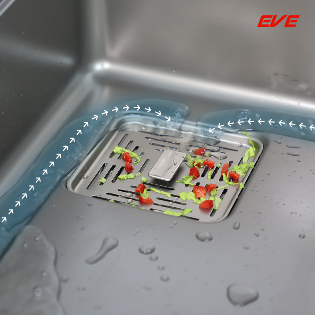 EVE ซิงค์ล้างจาน 1 หลุม สีเทาไทเทเนียม UMI 750/460 (NEW) - รูปที่ 4