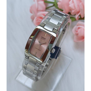 นาฬิกา Casio รุ่น LTP-1165A-4C นาฬิกาข้อมือผู้หญิงสายแสตนเลส หน้าปัดชมพู - ของแท้ 100% ประกันศูนย์ CMG 1 ปีเต็ม