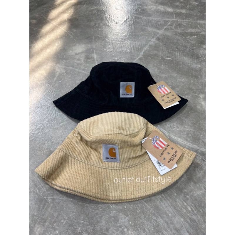 CARHARTT WIP CORD BUCKET HAT รายละเอียดสินค้า  หมวกบักเก็ต ตัดเย็บจากผ้า Corduroy หรือผ้าลูกฟูก