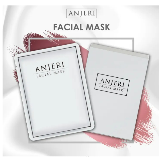 Anjeri Facial Mask Gold / Mask Silver แอนเจอรี่ เฟเชียล มาส์ก โกลด์ / มาส์ก ซิลเวอร์ [10 ซอง/กล่อง] [เลือกสูตร]