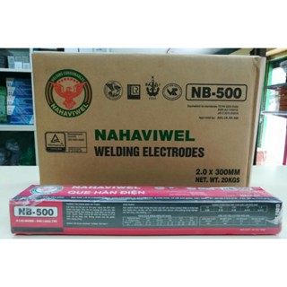 ลวดเชื่อมเหล็กบาง NB500 ขนาด 2.0 มม. บรรจุ 1 ลัง 20 กก.(10 ห่อ) เชื่อมเหล็กดำ เชื่อมเหล็กชุบกัลวาไนซ์ ลวดเชื่อม 2.0 มม.