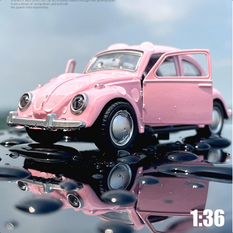 Lepton โมเดลรถเหล็ก Diecast 1:36 1/36 Beetles ซุปเปอร์คาร์ เฟอร์รารี่ ปอร์เช่ แลมบอร์กินี่
