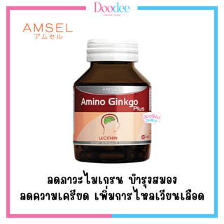 AMSEL AMINO GINGKO (45 เม็ด) สารสกัดใบแปะก๊วย