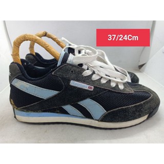 Reebok Size 37 ยาว 24 รองเท้ามือสอง ผู้หญิง ผู้ชาย ผ้าใบ แฟชั่น ทำงาน ลำลอง เดิน  เที่ยว วิ่ง ออกกำลังกาย