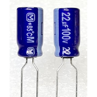 Panasonic M Series 22uf 100v 85°  Capacitor ตัวเก็บประจุ คาปาซิเตอร์