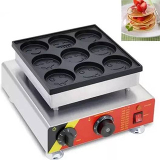 หน้ายิ้ม9หลุม เครื่องทำแพนเค้ก Non-Stick  เตาทำแพนเค้ก กระทะทำแพนเค้ก กระทะแพนเค้ก 🎯🎯พร้อมส่ง🎯🎯