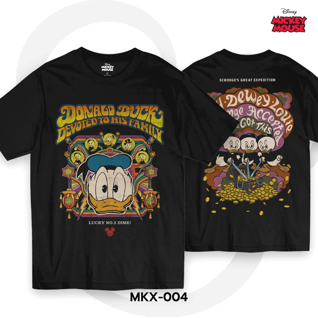 Power 7 Shop เสื้อยืดการ์ตูน มิกกี้เมาส์ ลิขสิทธ์แท้ DISNEY (MKX-004)